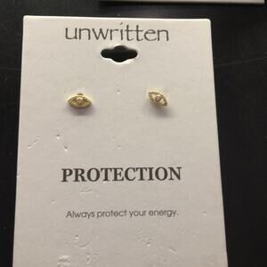 Unwritten Protection Edgy Emo Stirling Silver Eye Mystic Superstitious Earrings